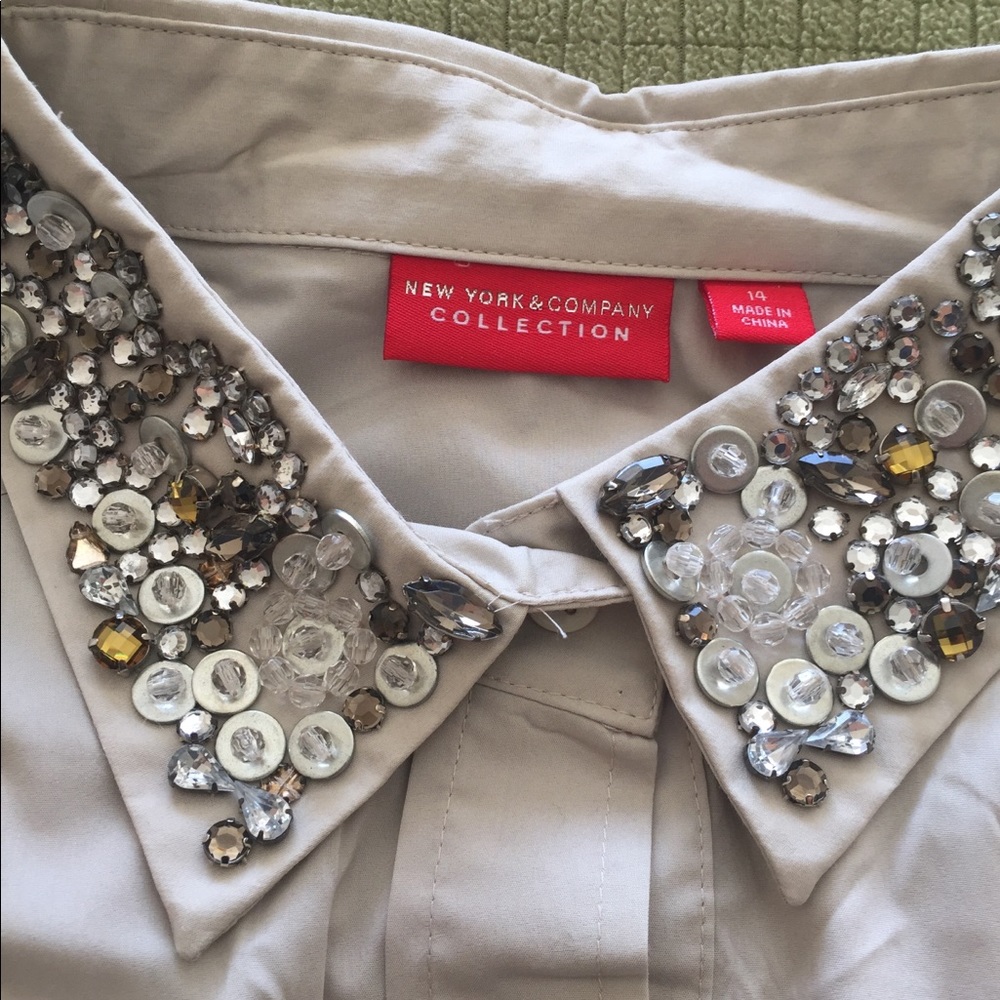 Embellished Button down Shirt